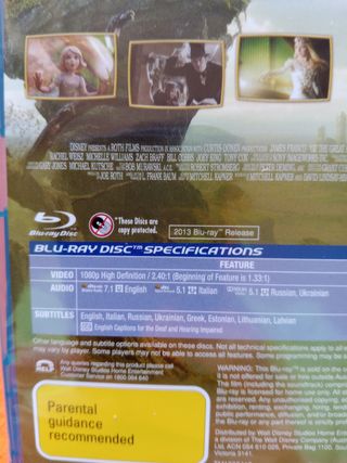 OZ the Great and the Powerful - Blu-ray Disney New