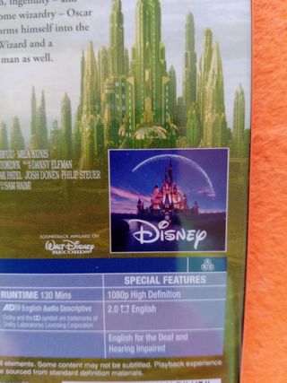 OZ the Great and the Powerful - Blu-ray Disney New