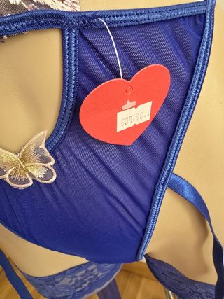 Lencería sexy con medias talla S. CON ETIQUETA 