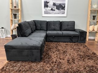 NUEVO SOFA RINCONERA CAMA CON PUFS *ENVIO GRATIS*