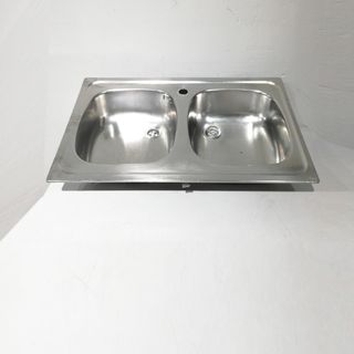 Pica 2 aigüeres / Fregadero 2 senos