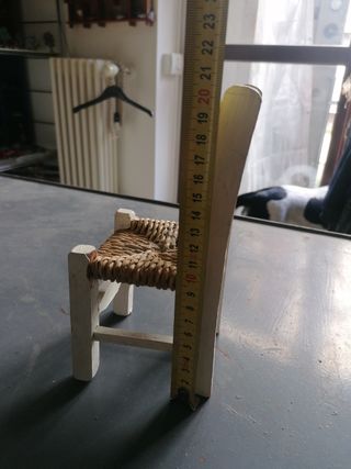 Mini sedia vimini - bambole