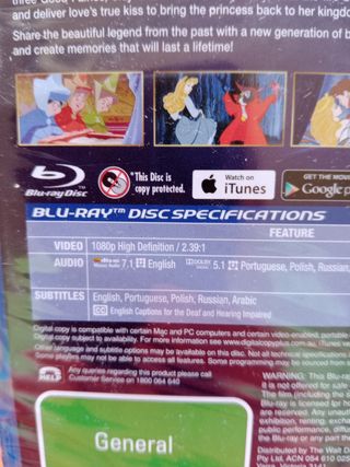 Slleeping Beaty - Blu-ray Filme Disney (New/Novo)