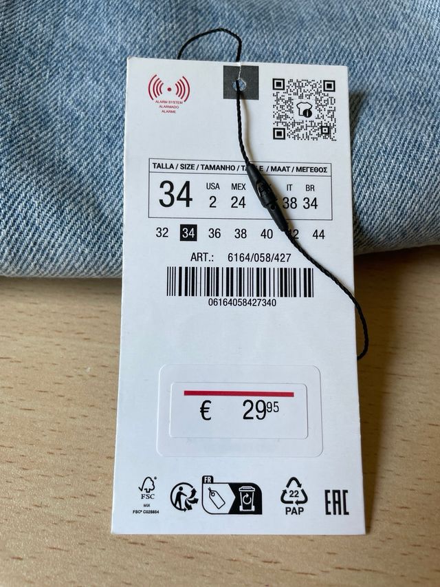 Súper vaqueros rectos ZARA “OFERTA”