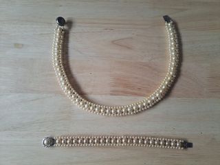 Conjunto joyería perlas