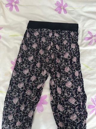 Pantalones bombacho - M - Flores