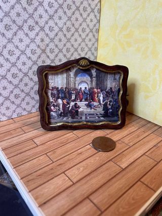 Quadro per dollshouse a tema religioso miniatura