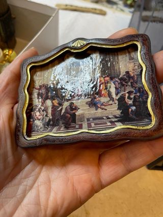 Quadro per dollshouse a tema religioso miniatura