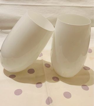 Bicchieri alti bianchi - 2pz