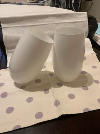 Bicchieri alti bianchi - 2pz