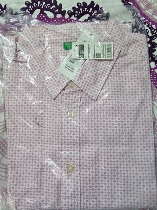 Camisa Benetton XXL - Rosa