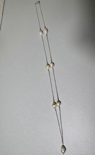 Collar perlas plata - Elegante