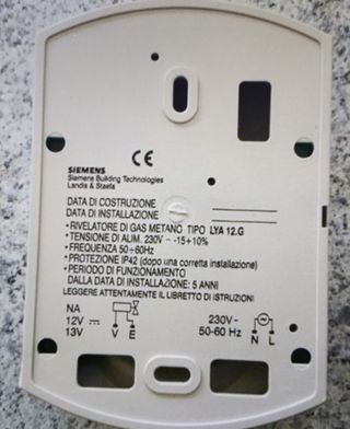 Detector gas metano Siemens LY A12.G