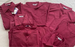 Lote 7 camisas burdeos