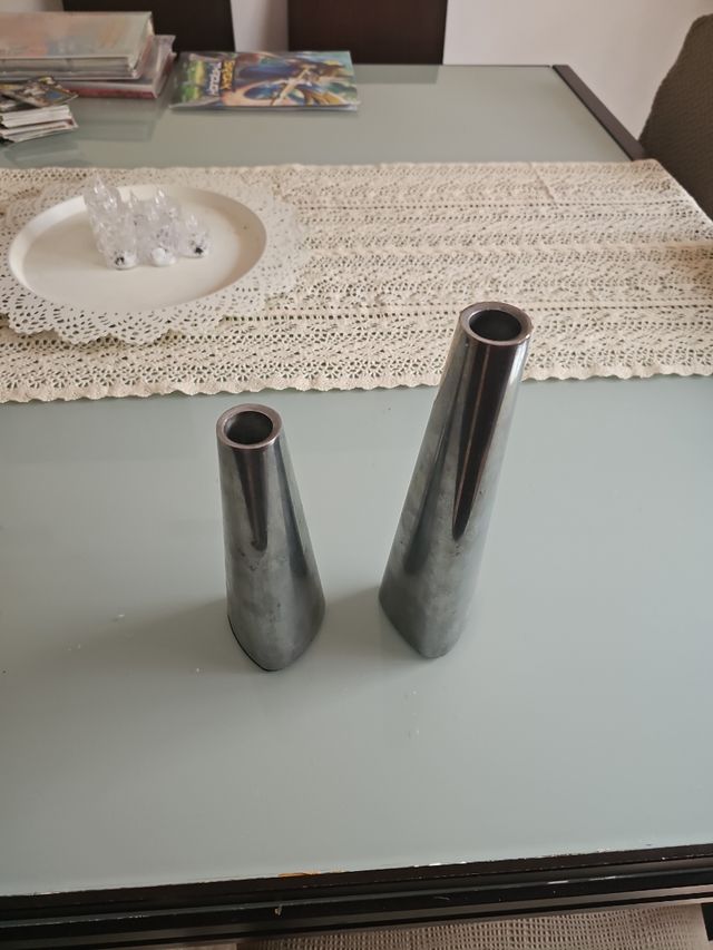 Portavelas 2 plateados