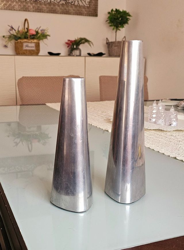 Portavelas 2 plateados