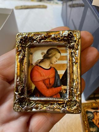 Quadro miniatura argentato