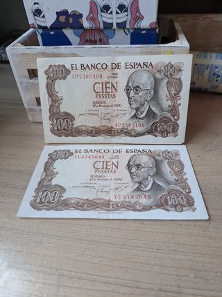 BILLETE DE 1OO PESETAS