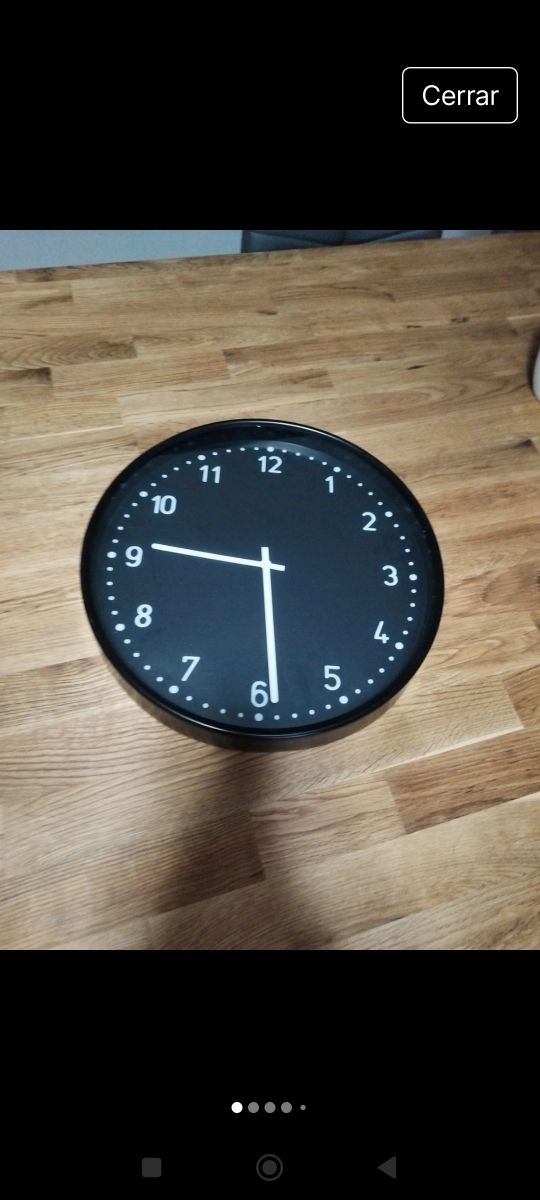 Relógio de Parede Ikea - Preto 30cm