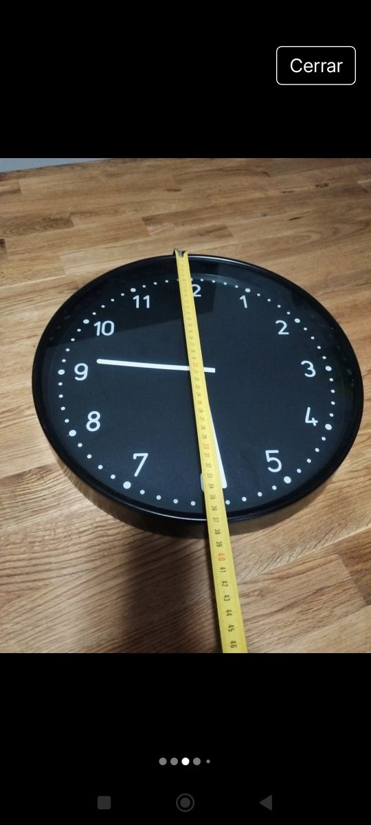 Relógio de Parede Ikea - Preto 30cm
