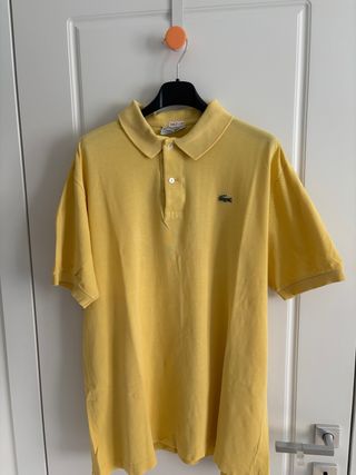 Polo Lacoste uomo giallo senape - Tg.M