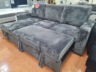 SOFA CAMA TERCIOPELO 230cm-¡OFERTA!