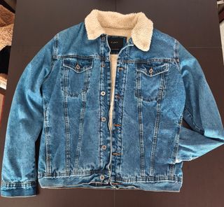 Cazadora vaquera Zara borreguillo XL