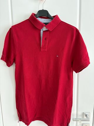 Polo Uomo Tommy Hilfiger Bordeaux Tg.M