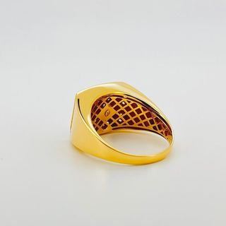 SELLO CUADRADO MEDUSA 18K