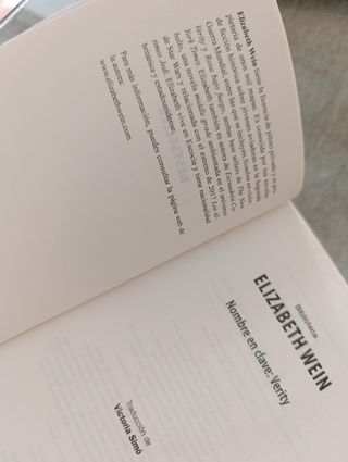 Nombre en clave: Verity (Best Young Adult)