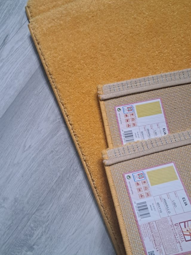 2 nuovi tappeti gialli 67x110