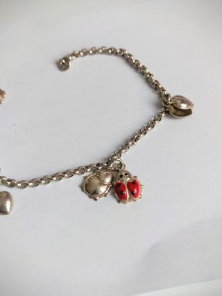 Bracciale coccinelle cuori 2m