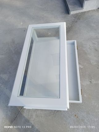 Mesa centro blanca - cristal