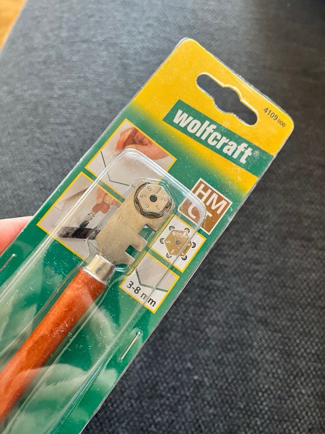 Cortador de vidrio Wolfcraft 3-8 mm