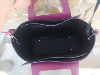 Bolso Piel Ubrique - Negro/Morado