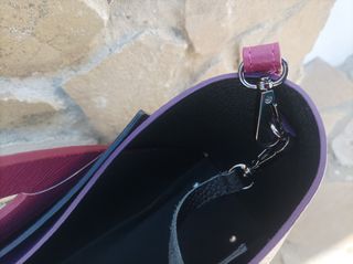 Bolso Piel Ubrique - Negro/Morado