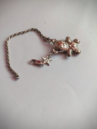 Bracciale orso stella S argento 925