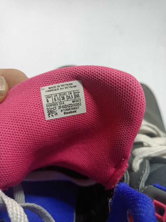 Reebok Scarpe Grigio-Blu Tg.38