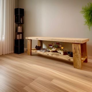 Mueble TV rústico madera maciza