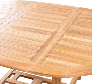 Tavolo da Giardino Estensibile in Legno Teak, Tavo