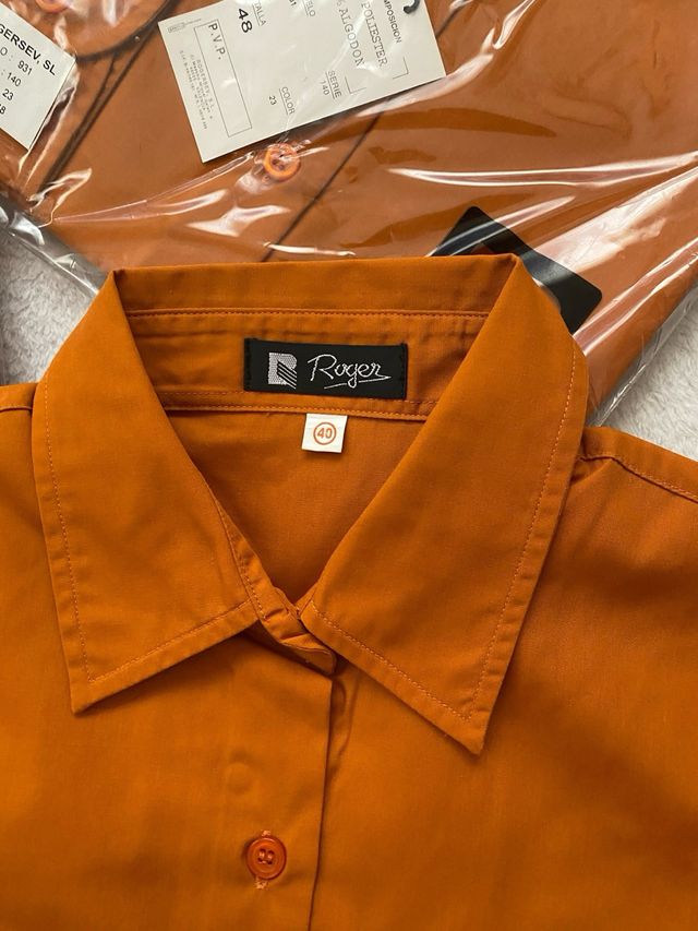 Lote 9 camisas color tierra