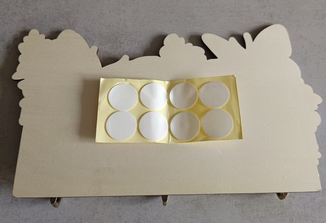 Colgador llaves mariposas purpura