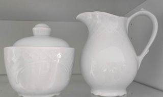 Juego té Bidasoa - Porcelana blanca
