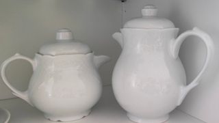 Juego té Bidasoa - Porcelana blanca