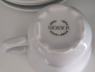 Juego té Bidasoa - Porcelana blanca