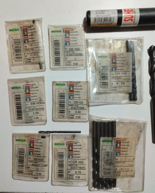 Lote de brocas, gran surtido.