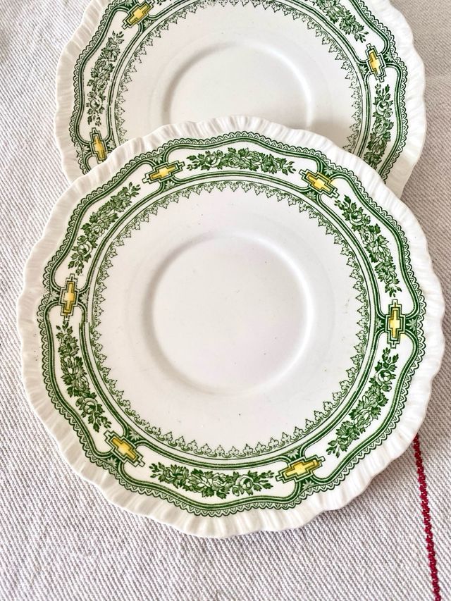 3 Pratos Antiguos Mason Ironstone -