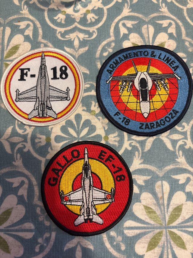 Parches F-18 (F/A-18 Hornet) NUEVOS! Originales 90