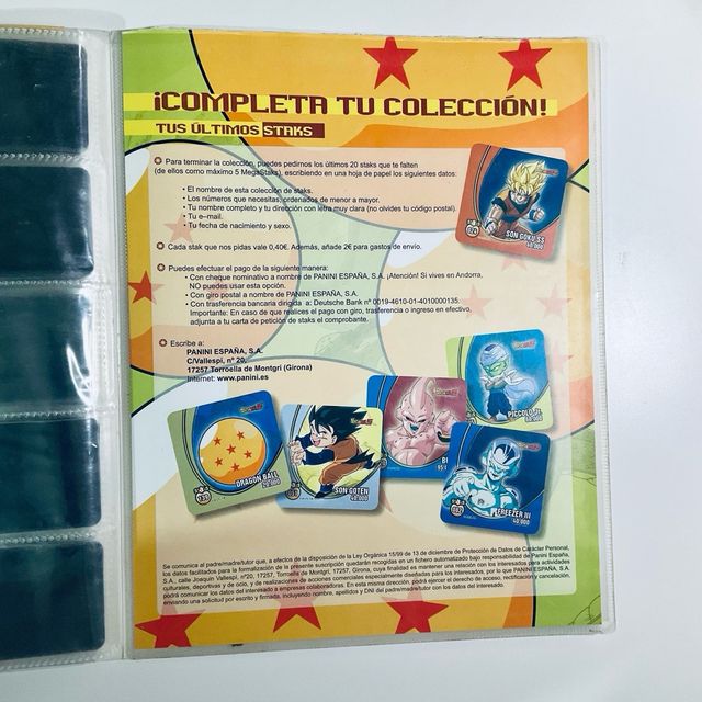 Album Dragon Ball Staks Panini 65/140 carte