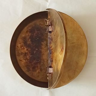 Caja Latón Antigua Para Guardar